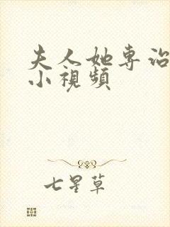 夫人她专治不服小视频