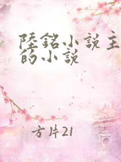 陆铭小说主角名的小说