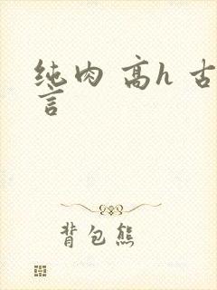 纯肉 高h 古言