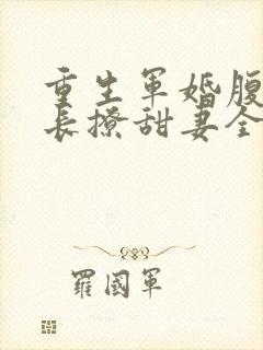重生军婚腹黑首长撩甜妻全文阅读