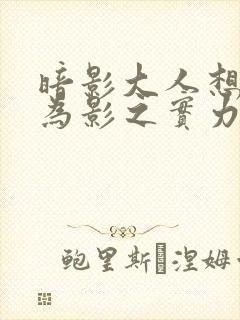 暗影大人想要成为影之实力者图片