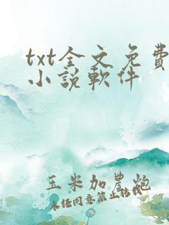 txt全文免费小说软件