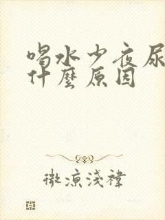 喝水少夜尿多是什么原因