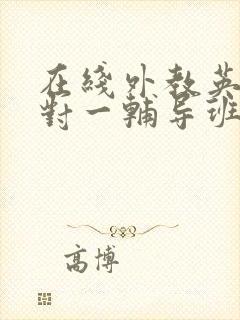 在线外教英语一对一辅导班