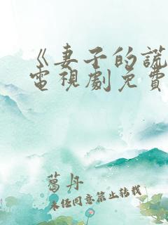 《妻子的谎言》电视剧免费全集观看