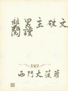 双男主破文免费阅读