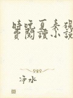 时晚夏秦砚丞免费阅读小说