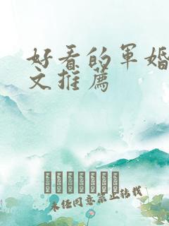 好看的军婚高干文推荐