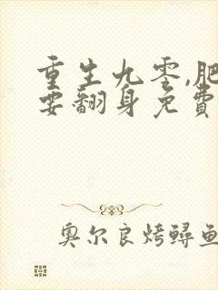 重生九零,肥妻要翻身免费阅读