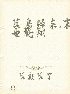 菜鸟归来,末世也飞翔