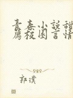 青春小说甜文推荐校园言情