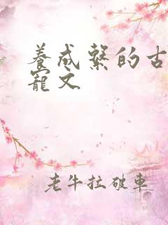 养成系的古言甜宠文