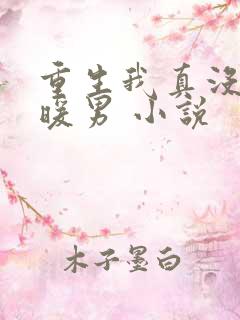 重生我真没想当暖男 小说