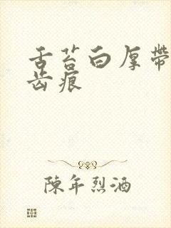 舌苔白厚带腻有齿痕