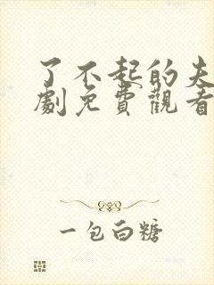 了不起的夫人短剧免费观看全集高清