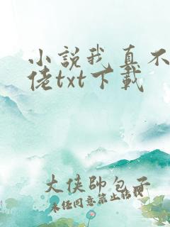 小说我真不是大佬txt下载