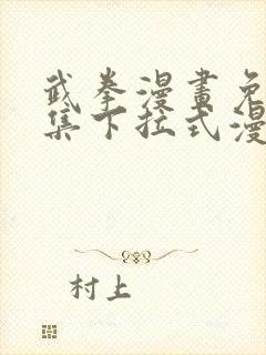 武拳漫画免费全集下拉式漫画扑飞