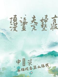 顶流夫妇有点甜漫画完整版