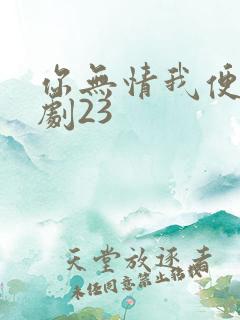 你无情我便休短剧23