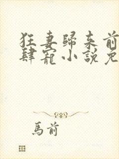 狂妻归来前夫放肆宠小说免费阅读