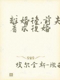 离婚后,前夫哭着求复婚