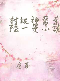 村级神医叶风云陆一曼小说免费阅读