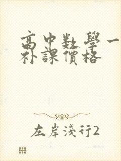 高中数学一对一补课价格