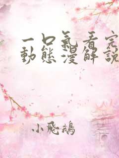 一口气看完系列动态漫解说