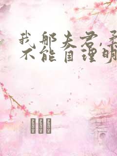 我那夫君,柔弱不能自理明决