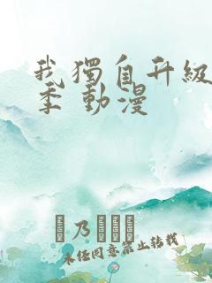 我独自升级第二季 动漫