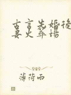 古言先婚后爱追妻火葬场