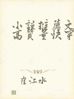 小说推荐文笔好高质量快穿文