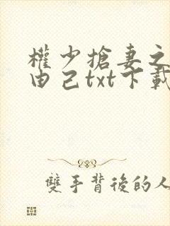 权少抢妻之婚不由己txt下载