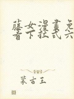 藤女漫画免费观看下拉式六漫画