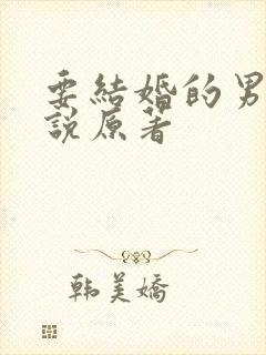 要结婚的男人小说原著