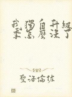 我独自升级第三季怎么没了