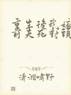 重生后我嫁给了前夫死对头全