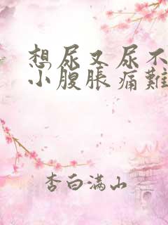 想尿又尿不出来小腹胀痛难受为什么