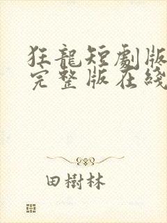 狂龙短剧版全集完整版在线观看