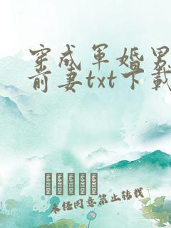 穿成军婚男主的前妻txt下载