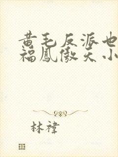 黄毛反派也想幸福凤傲天小说