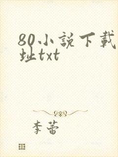 80小说下载网址txt