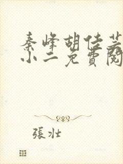 秦峰胡佳芸风流小二免费阅读