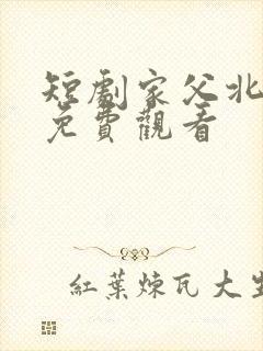 短剧家父北凉王免费观看