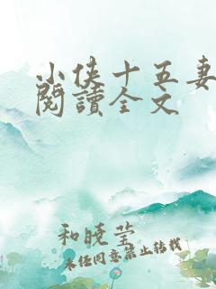 小侠十五妻小说阅读全文