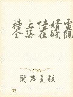 榜上佳婿电视剧全集在线观看免费