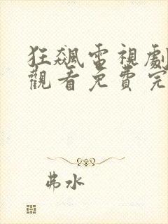 狂飙电视剧在线观看免费完整高清