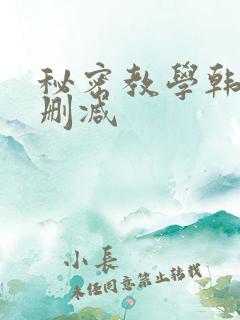秘密教学韩漫无删减