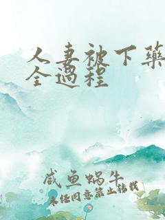 人妻被下药玩弄全过程