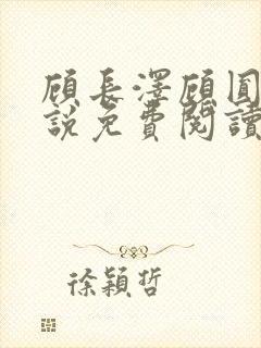 顾长泽顾圆圆小说免费阅读全文最新章节